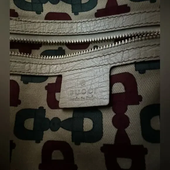 GUCCI GG Canvas Web Jolicoeur Tote includes monogrammed GG Black Dust Bag - Picture 13 of 16